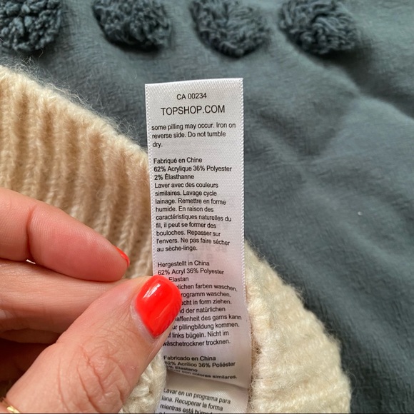 Topshop cable knit midi jumper dress in ivory - Picture 5 of 8